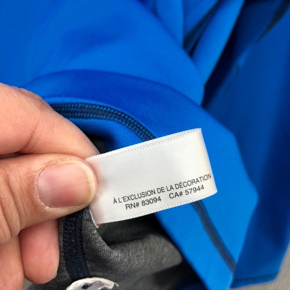 Cutter & Buck Pullover Mens Medium Blue MCK09425 Quarter Zip Long Sleeve Stretch - Picture 6 of 10